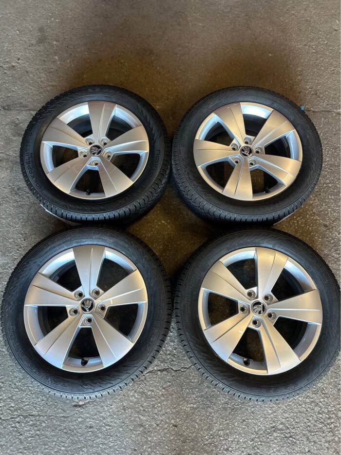 Uus Skoda 17” 5x112 orig. talvekomplekt - Image 2