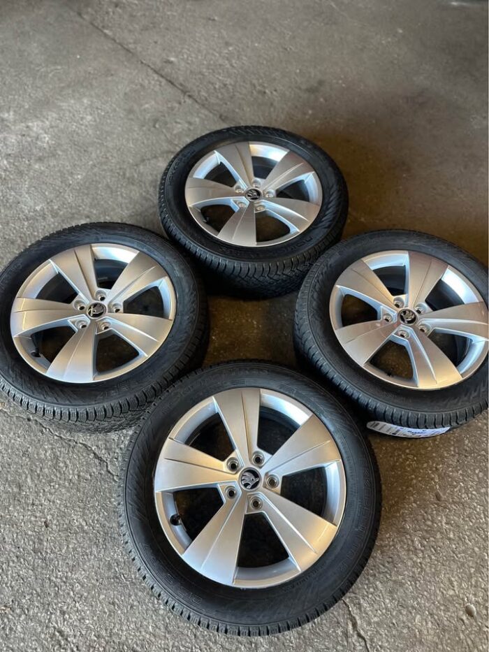 Uus Skoda 17” 5x112 orig. talvekomplekt - Image 3