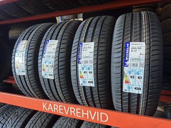 Uued Michelin Primacy 3 205/50R17 93H - Image 1