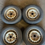Ford Transit 15-inch steel wheel and tire