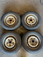 Ford Transit 15-inch steel wheel and tire